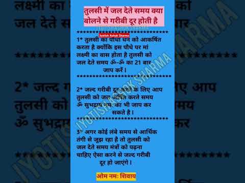 तुलसी में जल कैसे चढ़ाएं #shorts#motivation #astrology #jyotishandvastu #viralvideo