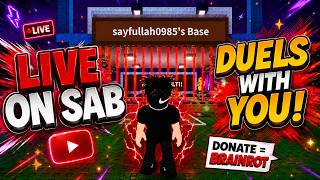 DUELS ONLY PLACEHOLDER VERTICAL WITH VIEWERS!!!!!! LIVE STREAM ON STEAL A BRAINROT ROBLOX