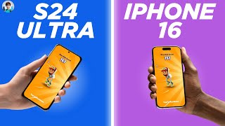 120fps Display Test! Samsung S24 Ultra vs iPhone 16 Pro Max (Gaming, Photos etc.)
