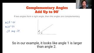 Pairs of Angles Part 1 of 8: Complementary Angles Add Up to 90°