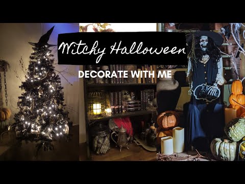HALLOWEEN DECORATE WITH ME| HALLOWEEN DECOR IDEAS| WITCH THEMED DECOR