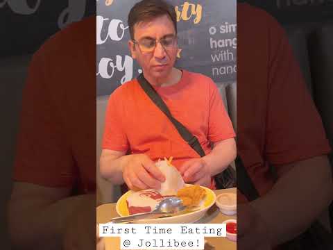 Trying Jollibee Fried Chicken in the Philippines!! #shortsfeed  #shortvideo #shorts
