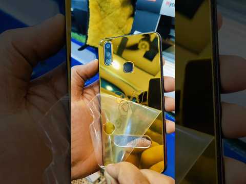 "Luxury Gold Glass Back with Custom Butterfly Logo & Name | Premium Phone Mod#shorts#USA #TechStyle