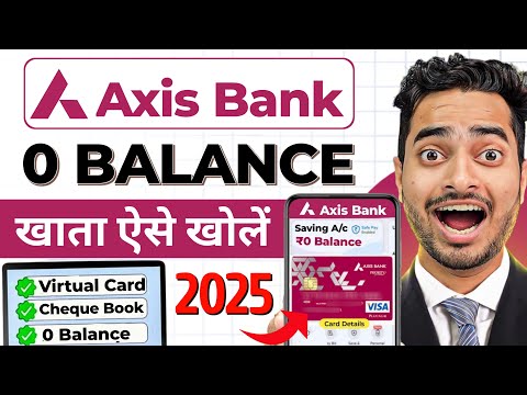 Axis Bank Zero Balance Account 2025 | Axis Bank Zero Balance Account Opening Online | Axis Bank