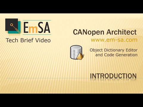 CANopen Architect: Introduction