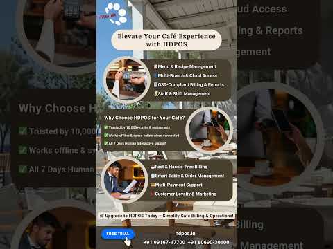 Best Café Billing Software –  HDRestaurant
