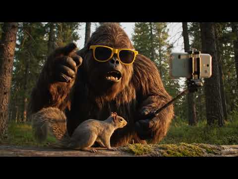 Bigfoot Becomes a YouTuber?! 🤯 Forest Vlog Gone Wild! #AIshorts