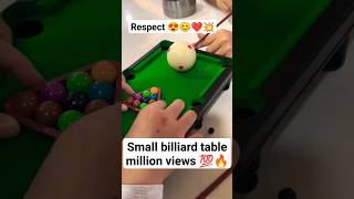 😍🥰❤️💞small billiard table million views #shorts #billiards #pool