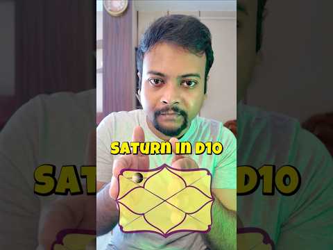 Saturn in All 12 Houses of D10(Dasamansa) chart  #saturn #astrology #vedicastrology