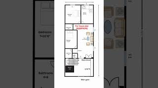 20×50 house plan||1000 Sqft home design #vastu #housedesign #house #vastuhomes