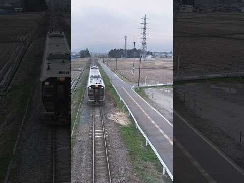 磐越西線GV-E400系新津行き#shorts#走行シーン