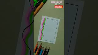 😱😱😱Very easy assignment border design subscribe please guys @the.art.whiz_  #shorts #design