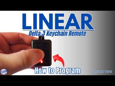 How to Program Linear Delta-3 Keychain Garage Door Opener Remote