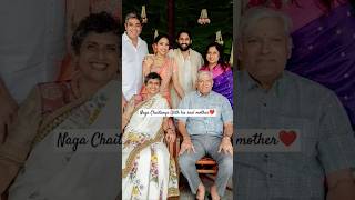 Naga Chaitanya with his  mother ♥️. #nagachaitanya #lakshmidaggubati #mother #love #bond.