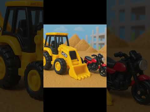 Jcb with motorcycle|carton jcb|gare carton|motorcycle carton|#jcb #ytshorts