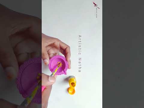 Diy Diya paint | beautiful Diya decoration #diyart #crafteraditi #viralshorts #artisticnatha #diy