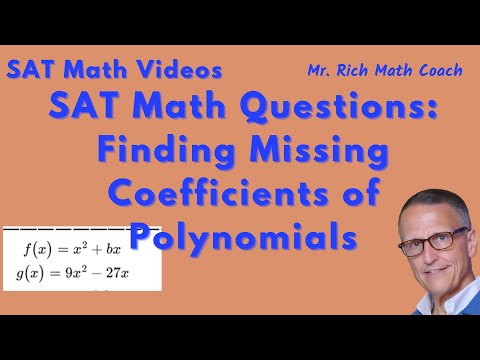 SAT Math - Missing Coefficients of Polynomials