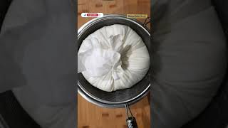 Hung curd//How to make Chakka at home #chakka #greekyogurt #curd #shorts #swaadishtfood
