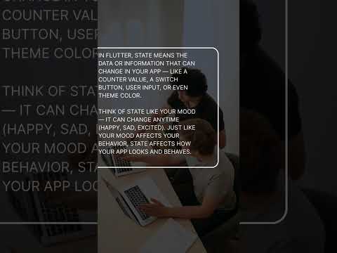 What is STATE in Flutter? #flutter #flutterwidgets #flutterdev #flutterdevelopment