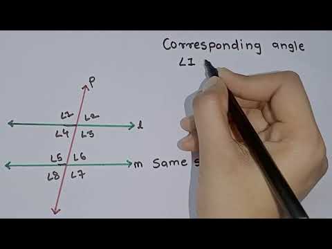 Corresponding angle & same side interior angle .