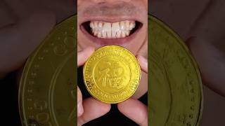 Satisfying Big Gold Coin Chocolate