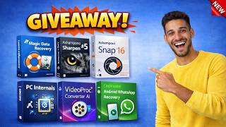 FREE Software Giveaway | Data Recovery, Ashampoo, VideoProc AI, WhatsApp Recovery & More Works 100%