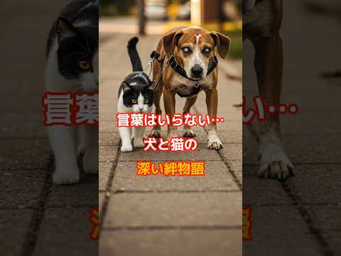言葉はいらない…犬と猫の深い絆物語#動物#不思議