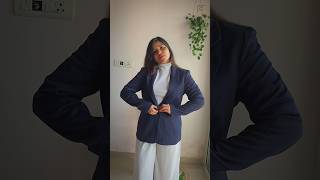 Monochromatic formal outfit with grey. Final color palette is grey ,navyblue and white.💝🤍