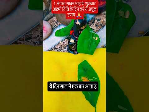 1 अगस्त सावन माह शुक्रवार अष्टमी तिथि को करे ये अचूक उपाय 🙏🙏#upay #शिव #pradeepmishrajidhankeupay