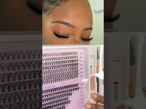 On my TikTok @ lenishakay 🫶🏾 #lashes #lashclusters #tiktokshop