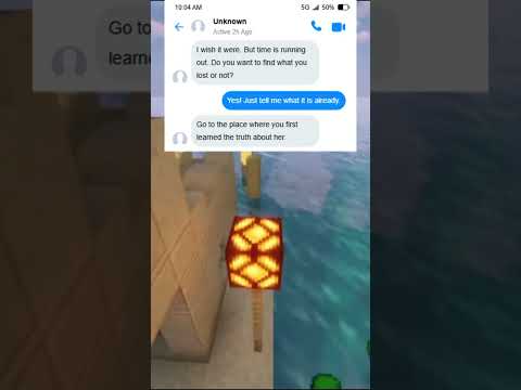 A mysterious message from an unknown contact