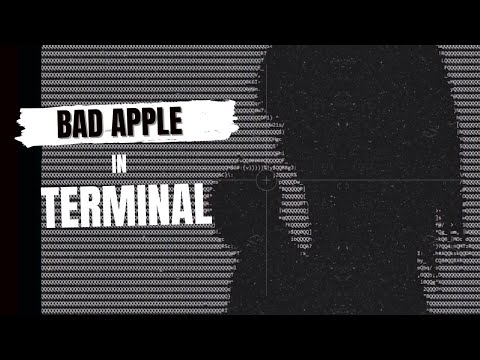 Bad Apple but its in Terminal
