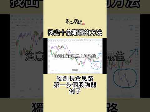 期權長倉教學之長倉思路第二步 個股強弱例子 | 過去十年持續找出十倍期權的方法 | #長倉思路 #不二期權  #Option #投機 #期權長倉 #投機思維 #交易心得 #贏家思維