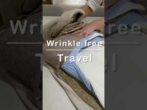 Discover the Wrinkle-Free Travel Method! ✈️✨ #folding #packing #travelhacks