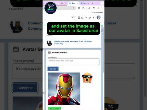 AI generated avatar in Salesforce? #salesforce #auracomponent #apex #developer
