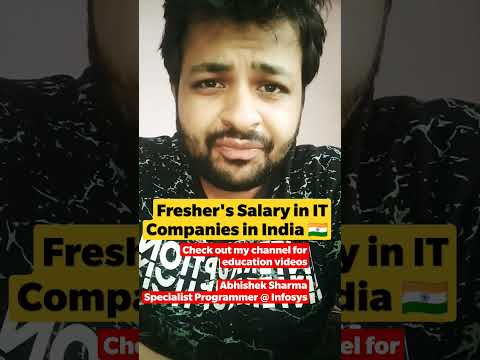 Fresher's Salary in IT Industry in INDIA 🇮🇳 #shorts