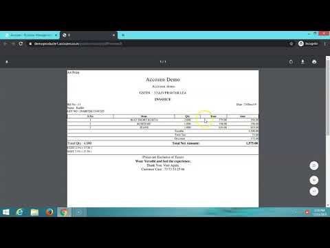 How to create sales invoice - Purchase based in Accozen