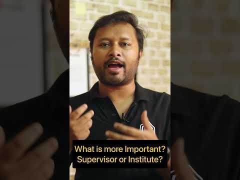 Supervisor or Institute? What is More Important ? #allboutresearch #supervisor #institute