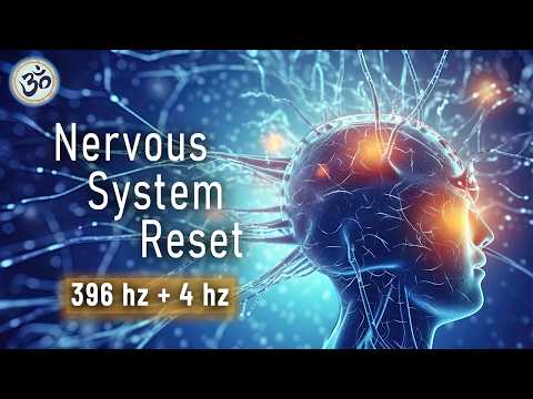 Deep Nervous System Reset, 396 Hz + 4 Hz, Binaural Beats, Restore Body Healing Energy