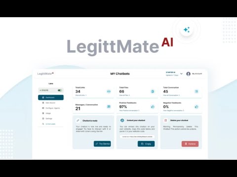 LegittMate AI Lifetime Deal - AI chatbot builder lifetime deal on AppSumo