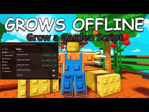 Grow a Garden Script atualizado [Auto Farm + GUI] + Loja confiável para executores (ROXPLOITS)