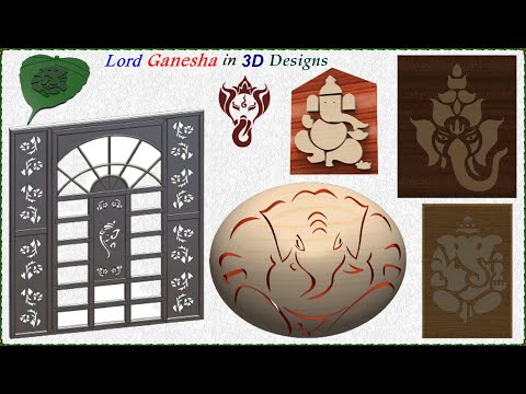 Lord Ganesha in 3D designs, #SolidWorks,#Creo,#Catia,#Solidedge,#Woodenart,#Lasercutting