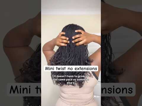 Don’t compare, just bloom. #youtubeshorts #hair #twostrandtwist #haircare #braids #hairstyle #fyp