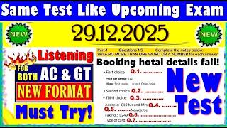 IELTS LISTENING PRACTICE TEST 2025 WITH ANSWERS | 29.12.2025