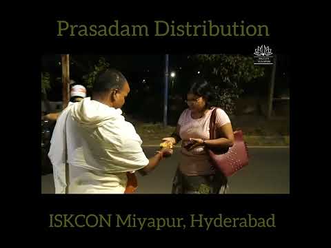 prasadam Distribution at Miyapur Hyderabad #iskcon  #prabhupada