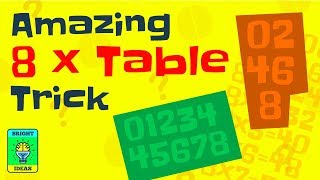 8 Table Trick Eight Times Table Tips Fast Way to Learn Multiplication Tricks