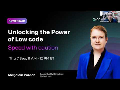 QWebinar- Unlocking the Power of Low code: Speed with caution