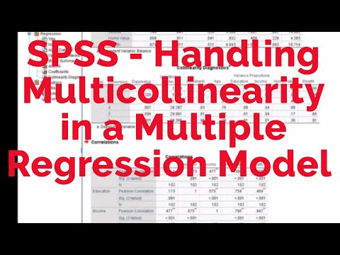 Multicollinearity in Regression Analysis Model using SPSS