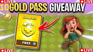 🔴 LIVE DAY 219 UNLIMITED GOLDPASS GIVAWAY WITH RANDOM COMMENT PICKER JOIN FAST - Clash of Clans Live