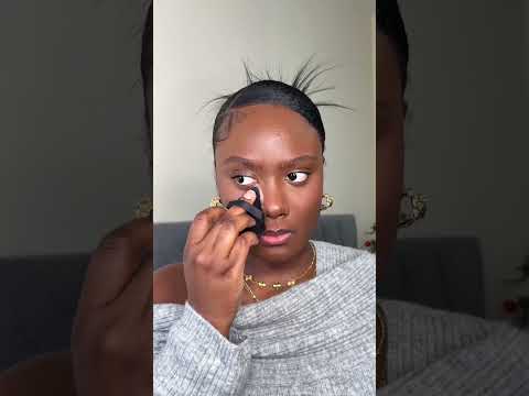 HOW TO :  Soft natural beat on dark skin !! #blackgirlmagic #makeup #blackgirlmakeup